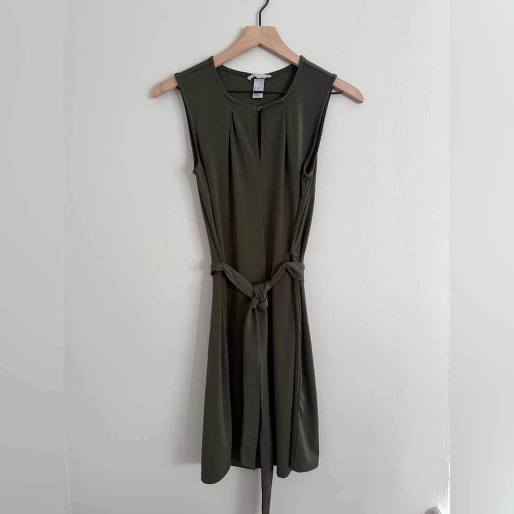 H&M Green Work Dress